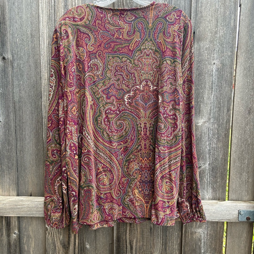 Paisley Ruffle Blouse - Picture 2 of 4